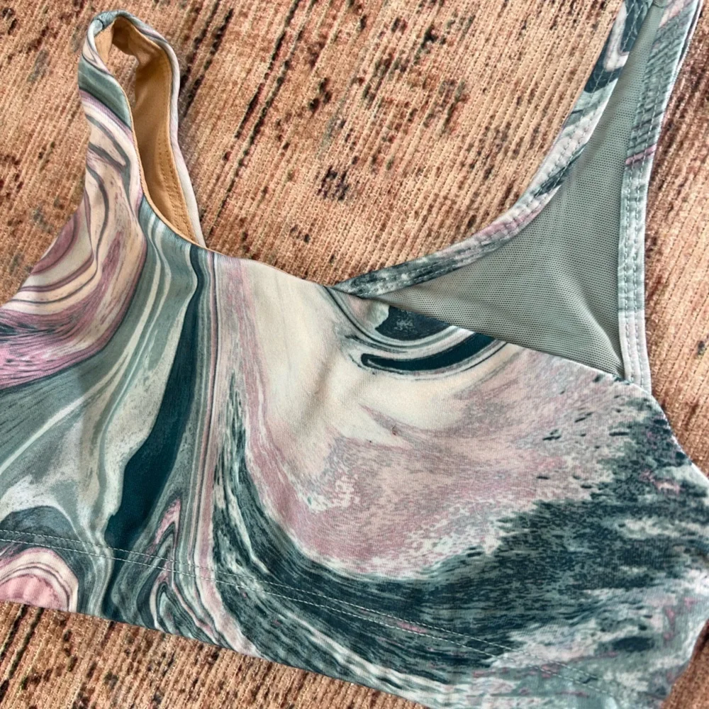 Old Navy Kids Marble Print Camisole - Green and Pink
